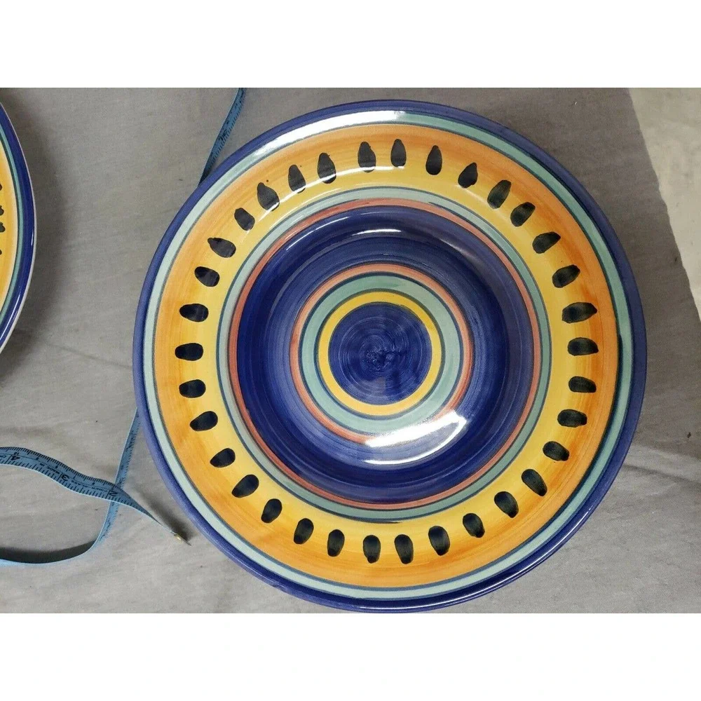 Pier 1 ITALIAN SWIRL Rimmed 9-1/2